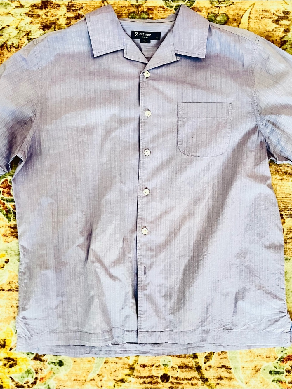Daniel Cremieux Light purple Short-Sleeve Camp Shirt
